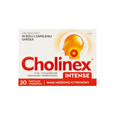 Cholinex Intense Honey-Lemon Flavour – 20 Tablets