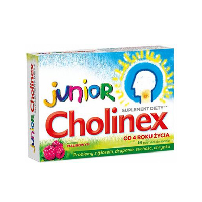 Cholinex Junior Raspberry Throat Lozenges 16 Lozenges