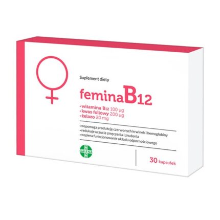 Galena FeminaB12 - is a dietary supplement for adult women, especially during the period of menstrual bleeding.