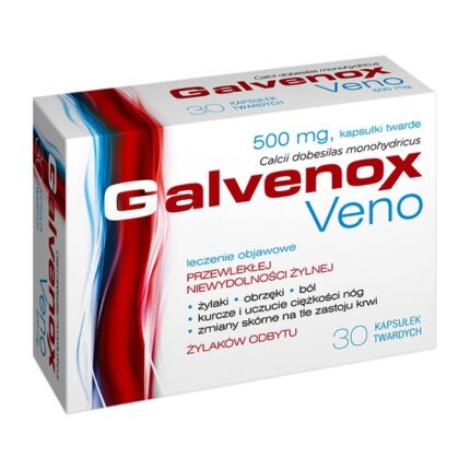 Galvenox Veno is a drug used for problems such as painful leg cramps, varicose veins or leg swelling – when the conditions result from blood stasis in the veins. Galvenox Veno improves blood flow in the veins and strengthens blood vessels. The drug also applies to hemorrhoid problems.