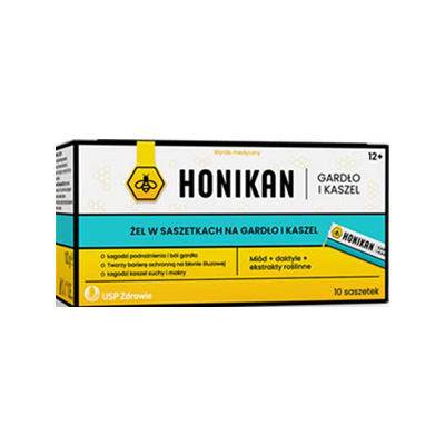 HONIKAN Gardło i Kaszel – Gel in Sachets, 10 Sachets