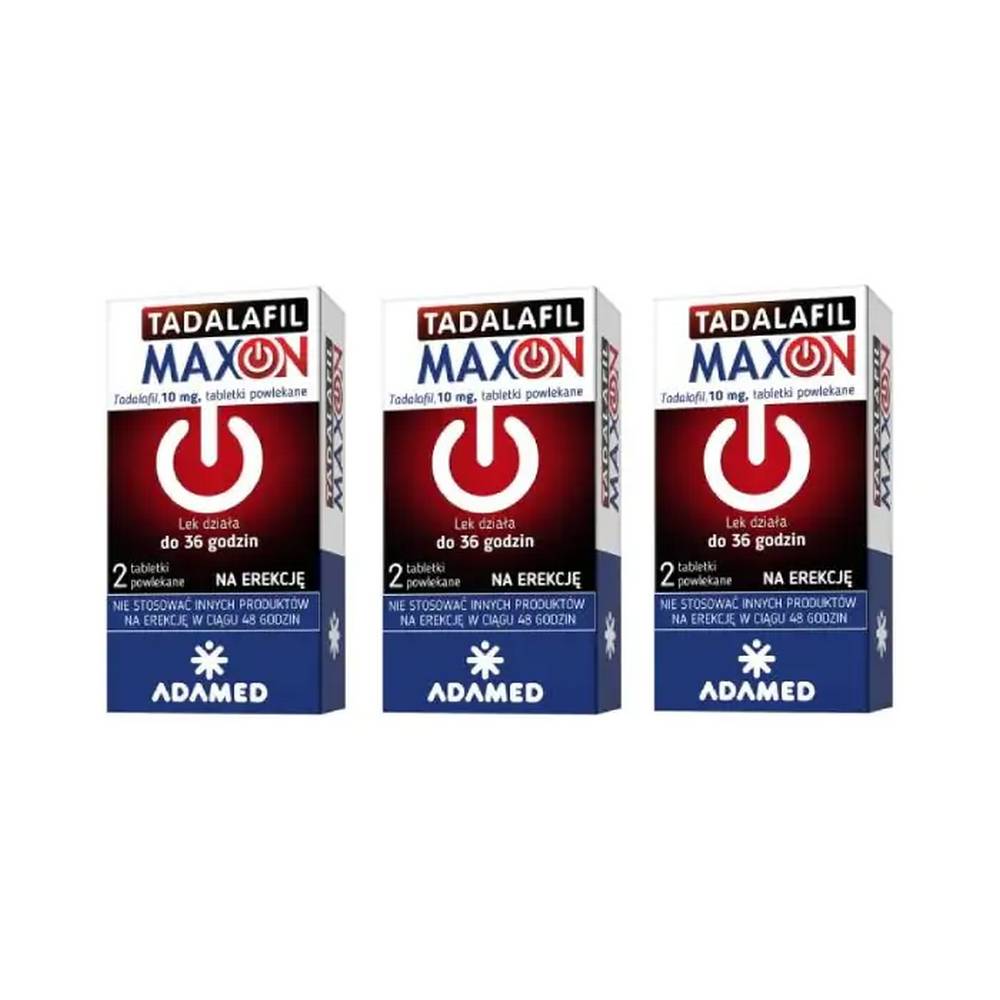 3 x tadalafil maxon 001g 2 tabletki ТАДАЛАФИЛ МАКСОН – препарат, предназначенный для взрослых мужчин с эректильной дисфункцией.