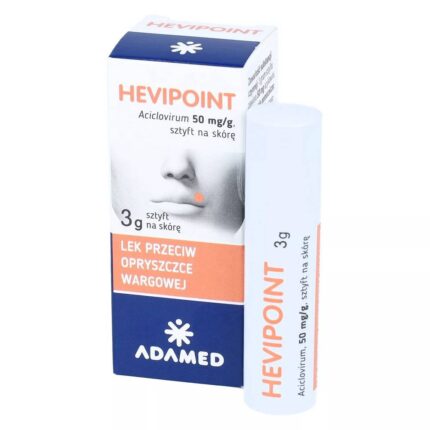 Hevipoint is an antiviral medicine intended for use in recurrent infections of the lips caused by the herpes simplex virus.