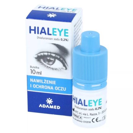 Увлажняющие глазные капли HIAL EYE 0,2% уменьшают ощущение раздражения, сухости, жжения и ощущения инородного тела в глазах.
